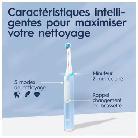 Oral-B iO 3S Brosse Ŕ Dents Électrique Bleue, 1 Brossette