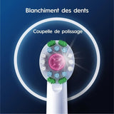 Brossettes ORAL-B - 3D White - Pack de 8 brossettes pour brosse a dent Èlectrique