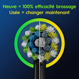 Brossette ORAL-B - Cross Action - pour brosse a dent Èlectrique - pack de 4