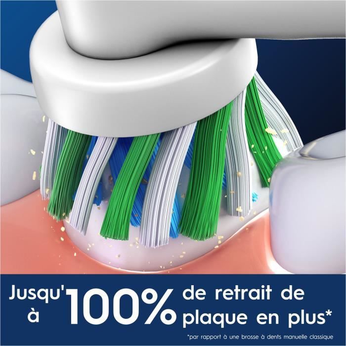 Oral-B Brossettes x4 Pro Cross Action pour brosse a dents, Pack de 4 unités