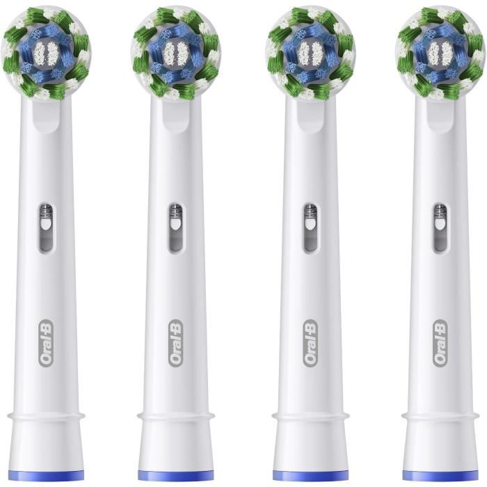 Oral-B Brossettes x4 Pro Cross Action pour brosse a dents, Pack de 4 unités
