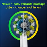 Oral-B Brossettes x4 Pro Cross Action pour brosse a dents, Pack de 4 unités