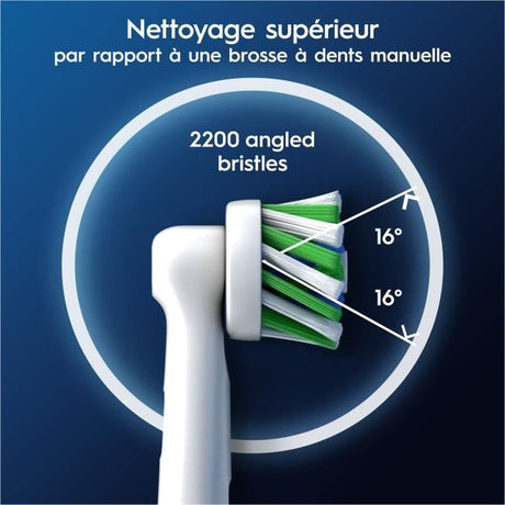 Oral-B Brossettes x4 Pro Cross Action pour brosse a dents, Pack de 4 unités