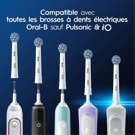 Brossette ORAL-B - Pack de 6 brossettes - Sensitive Clean - Pour brosse ŕ dent électrique