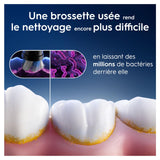 Brossettes - ORAL-B - IO refills Gentle Care - Pack de 4 - Noir