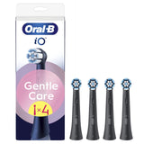 Brossettes - ORAL-B - IO refills Gentle Care - Pack de 4 - Noir