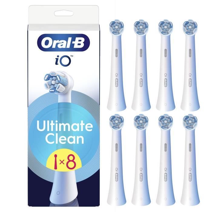 Brossettes - ORAL-B - iO refills Ultimate Clean - Pack de 8 - Blanc