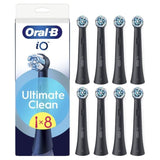 Brossette ORAL-B - iO refills Ultimate Clean - Pack de 8 - Noir