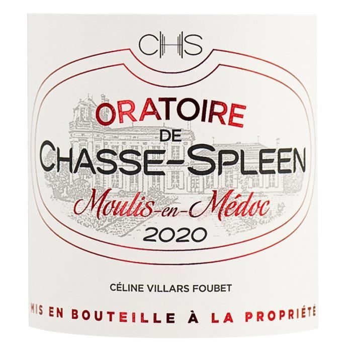 Oratoire de Chasse-Spleen 2020 Moulis-en-Médoc - Vin rouge de Bordeaux