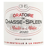 Oratoire de Chasse-Spleen 2020 Moulis-en-Médoc - Vin rouge de Bordeaux