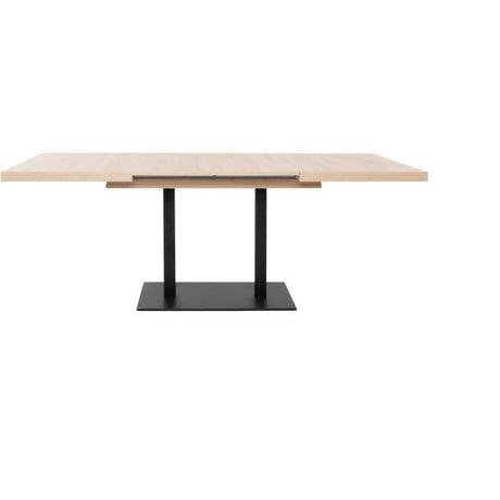Table a manger extensible ORLANDO - Rectangulaire - style industriel - Décor chene sonoma -8/10 personnes - 120-200 x P 80 x H 75
