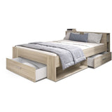 Demeyere - Lit adulte 160 x 200 cm - Chene Kronberg - Oxygene