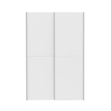 Armoire 2 portes coulissantes - Blanc mat - L 120 x P 61,2 x H 190,5 cm - OZZULA