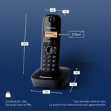 Téléphone Sans Fil Panasonic KX-TG1611FRH  DECT avec Répondeur et Écran LCD