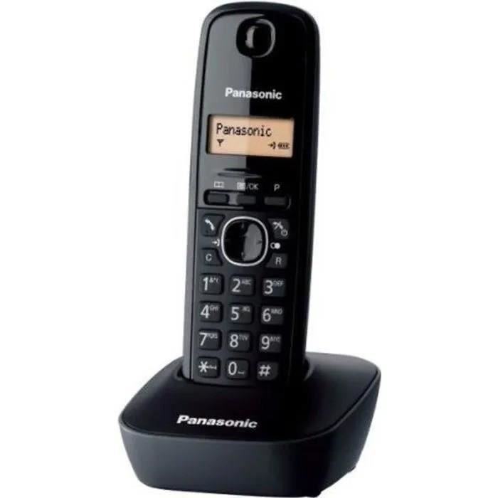 Téléphone Sans Fil Panasonic KX-TG1611FRH  DECT avec Répondeur et Écran LCD