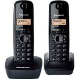 Panasonic KX-TG1612FRH | Téléphone Numérique Sans Fil, Base + 2 Combinés, ID Appelant, Batterie Longue Durée, LCD, Rappel