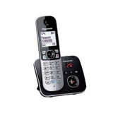 Panasonic KX-TG6821FRB | TÈlÈphone Sans Fil DECT avec RÈpondeur, Mains Libres Identification Appelant,Blocage Appels,…cran LCD, Noir