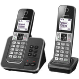 Panasonic KX-TGD322FRG TÈlÈphone sans Fil RÈpondeur NumÈrique, Base et 2 CombinÈs, Mains Libres, Identification de l'Appelant