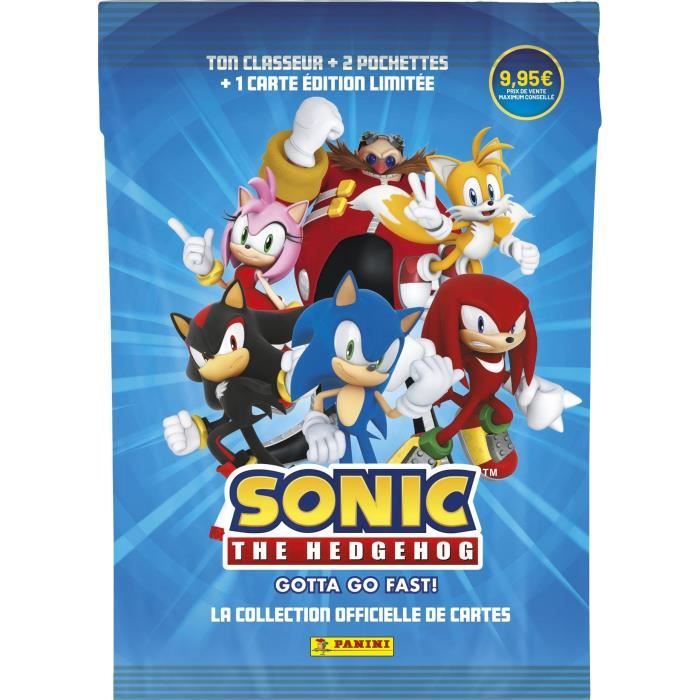 Starter Pack - PANINI - Sonic le hérisson Classic - Classeur - 2 pochettes - 1 carte Édition Limitée