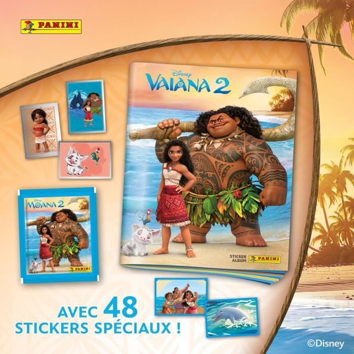 Album - PANINI - Vaiana 2 - 192 stickers - 48 brillants - Aventure captivante