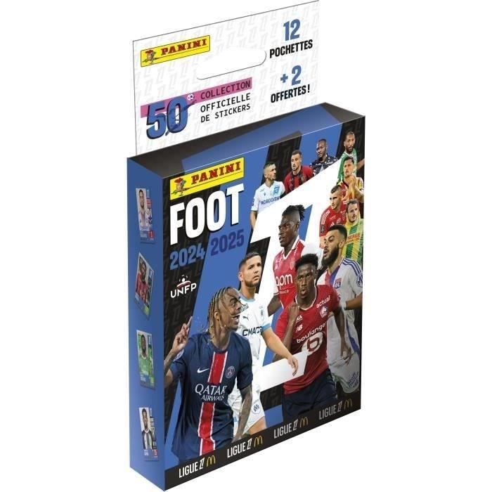 Blister - PANINI - Foot Ligue 1 2024-2025 - McDonald's - 12 pochettes - 2 offertes - 98 stickers