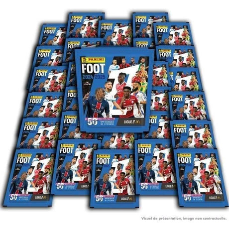 Blister - PANINI - Foot Ligue 1 2024-2025 - McDonald's - 12 pochettes - 2 offertes - 98 stickers