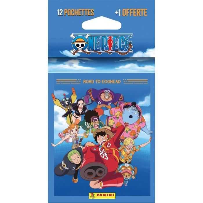 Blister - PANINI - ONE PIECE ROAD TO EGGHEAD - 12 pochettes + 1 offerte - 65 cartes