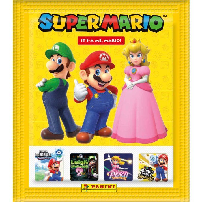 Boîte en métal - PANINI - Super Mario 2 - 36 pochettes - 180 stickers - 1 carte édition limitée