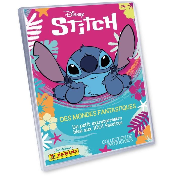 Pack de démarrage - PANINI - STITCH PHOTOCARDS - Classeur + 3 pochettes - 15 cartes