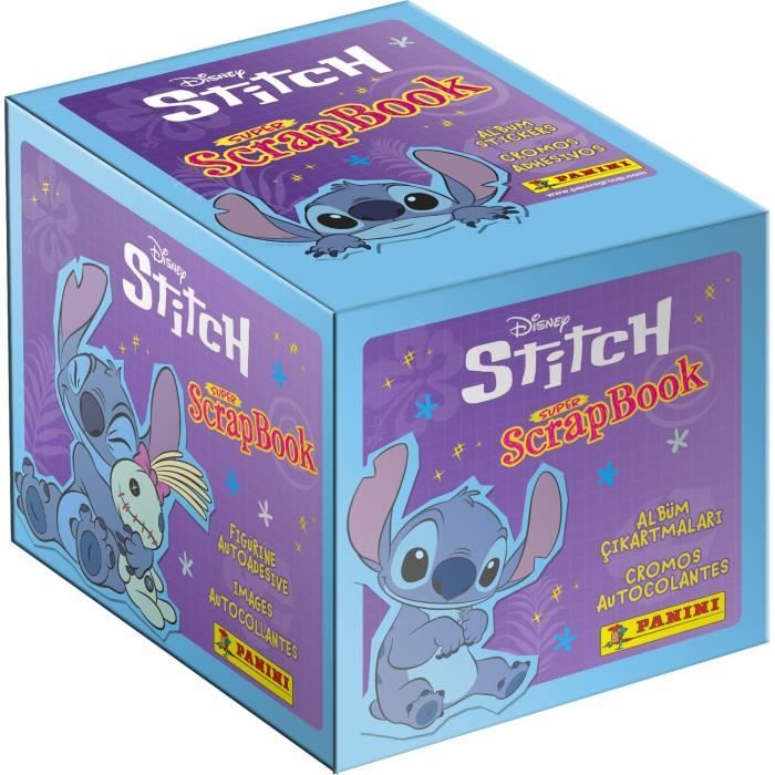 Boîte de 36 pochettes - PANINI - STITCH 2 - MON SUPER SCRAPBOOK - 180 stickers