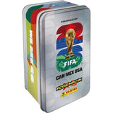 Boîte métal - PANINI - COUPE DU MONDE DE LA FIFA 26TM TCG - 8 pochettes - 64 cartes