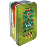 Boîte métal - PANINI - COUPE DU MONDE DE LA FIFA 26TM TCG - 8 pochettes - 64 cartes