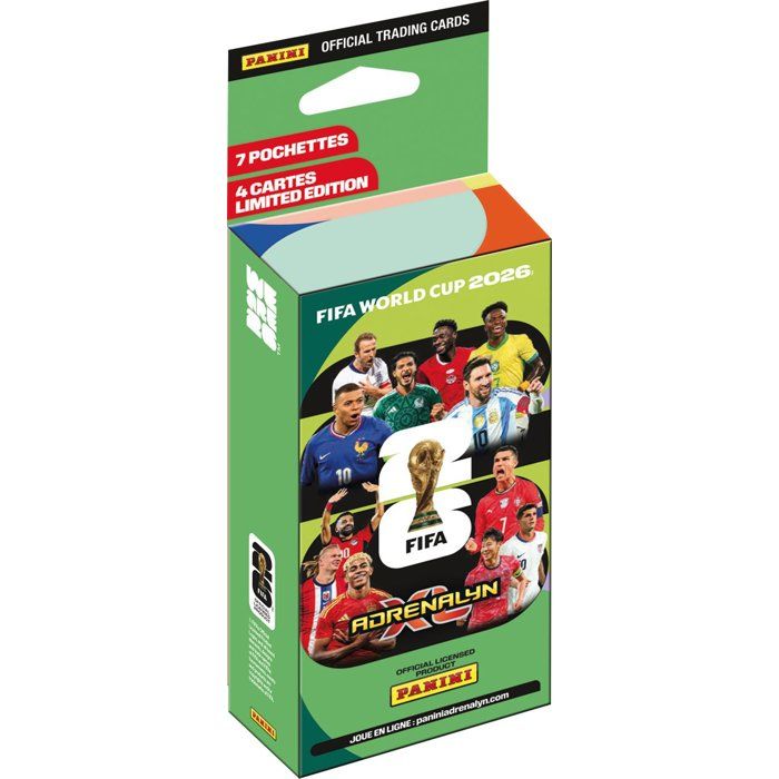 Blister - PANINI - COUPE DU MONDE DE LA FIFA 26TM TCG - 7 pochettes - 56 cartes