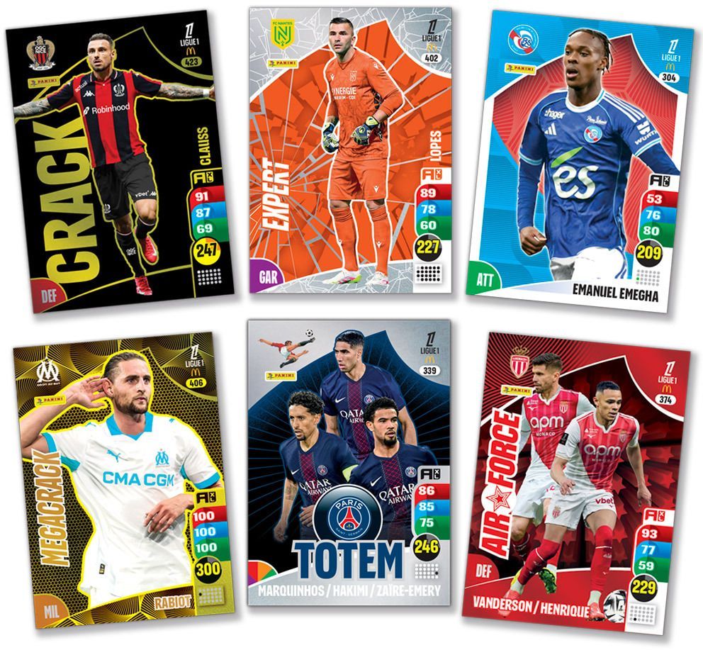 Blister - PANINI - TCG ADRENALYN LIGUE 1 Mc Donald's 2025/26 - 11 pochettes - 66 cartes