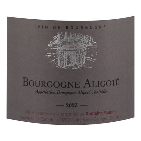 Domaine Pansiot 2023 Bourgogne Aligoté - Vin blanc de Bourgogne