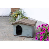 KERBL - Maison extérieure pour chats - 60 x 51 x 41 cm - Gris et marron - Plastique