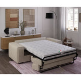 Canapé convertible express en velours côtelé - matelas 14cm - PAOLA - 210 x 100 x 87 cm