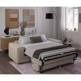Canapé convertible express en velours côtelé - matelas 14cm - PAOLA - 210 x 100 x 87 cm
