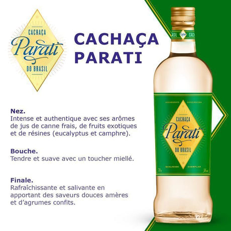 PARATI - Cachaça - Origine : Brésil - 38% Alcool - Bouteille 70 cl
