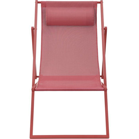 Chilienne PAROS - Structure en acier - L 63 x P 104 x H 85 cm - Terracotta