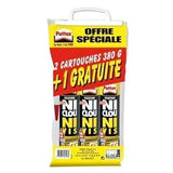 PATTEX Ni clou ni vis Fix IdÈal Bois- Lot de 2 cartouches 380g + 1 gratuite