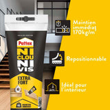 Colle de fixation - PATTEX - Ni Clou Ni Vis - Extra fort - Tube - 52g