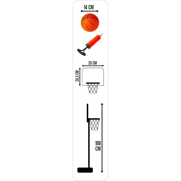Panier de basket enfant - PAT'PATROUILLE - Sur pied 106 cm