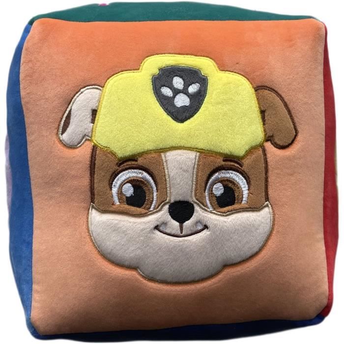 Coussin - Cube - PAT'PATROUILLE - Microfibre - 25 x 25 x 25 cm