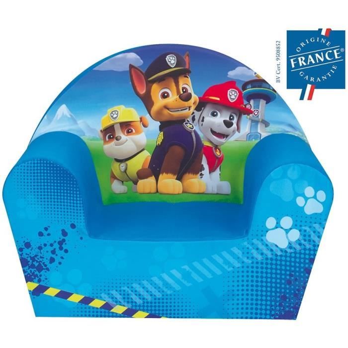 Fun House Pat Patrouille fauteuil club en mousse pour enfant