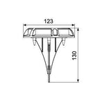 Spot solaire en aluminium 15 lumens blanc chaud - GALIX - Classique - Energie solaire - Extérieur