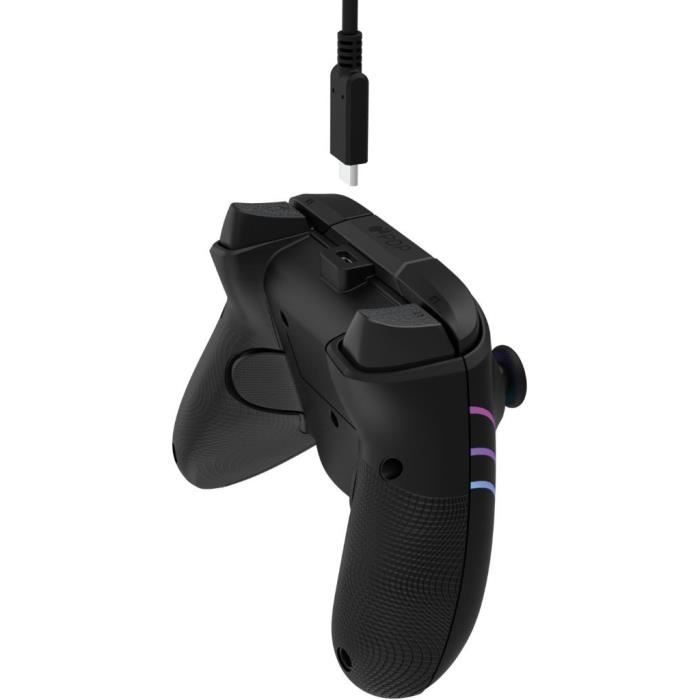Manette de jeu - PDP - Afterglow Wave - Filaire - Noir - Éclairage LED personnalisable
