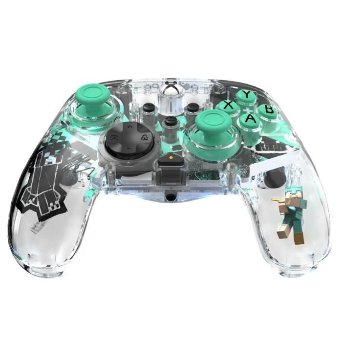 Manette de jeu - Xbox Series X|S, Xbox One et PC - Minecraft  : Diamond - Sans fil - PDP - Transparent