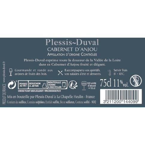 Plessis-Duval 2023 Cabernet d'Anjou - Vin rosé de Loire