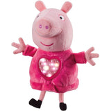Peluche sleepover avec lumiere et berceuse - BANDAI - Peppa Pig - Jouet doux et câlin avec sac de couchage